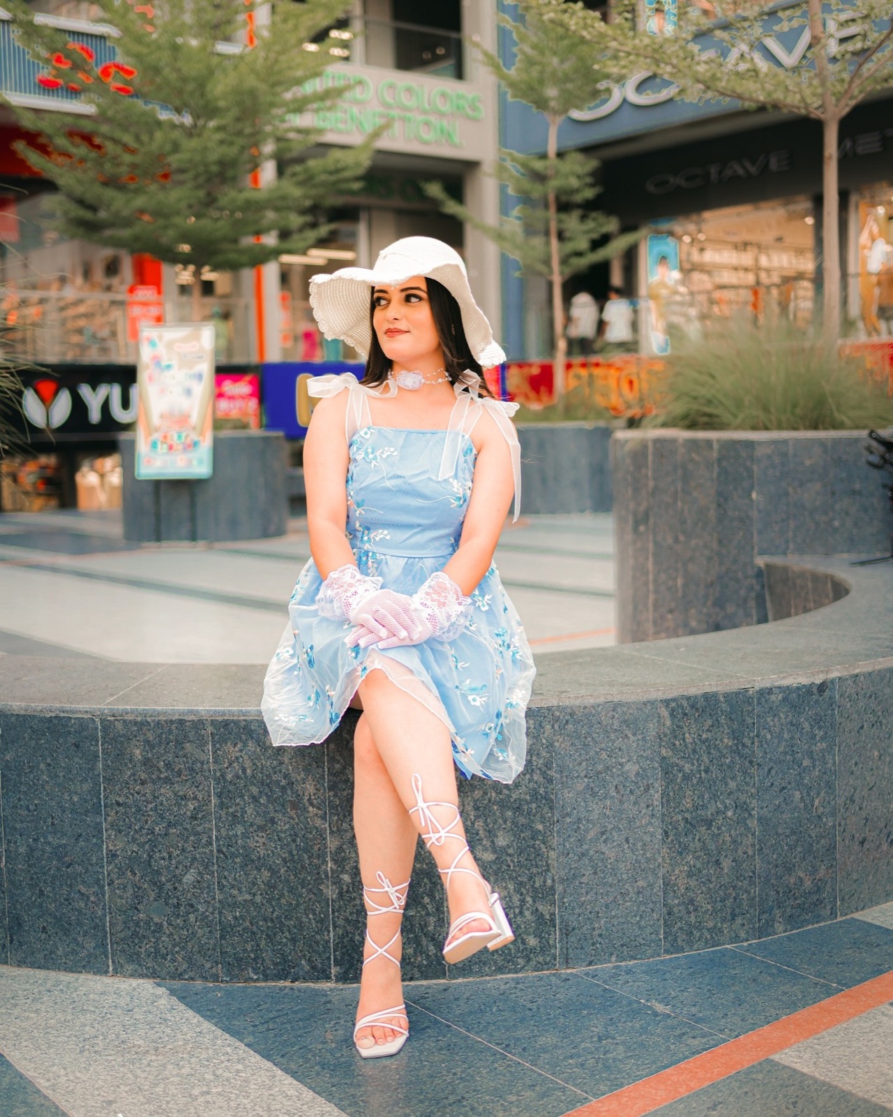 Outdoor beauty portrait featuring BeauteFest makeup